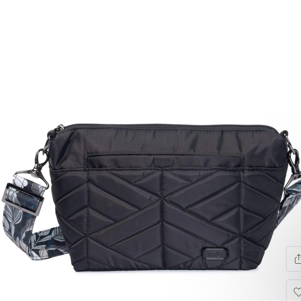 Lug Flare Crossbody bag in Midnight Black NWT